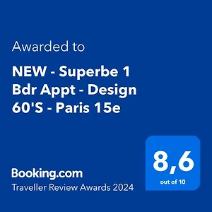Apartamento New - Superbe 1 Bdr Appt - Design 60's - 15e, París